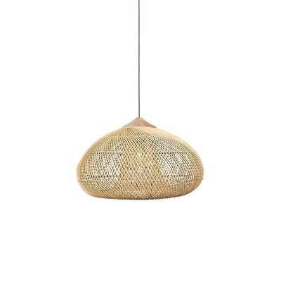 RattanCraft | Elegant Handwoven Rattan Pendant Light Fixture for Kitchen and Living Spaces 0