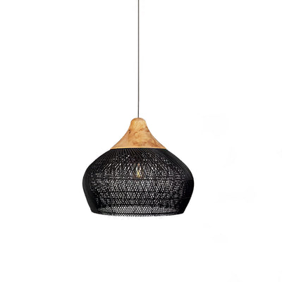 RattanCraft | Elegant Handwoven Rattan Pendant Light Fixture for Kitchen and Living Spaces 10