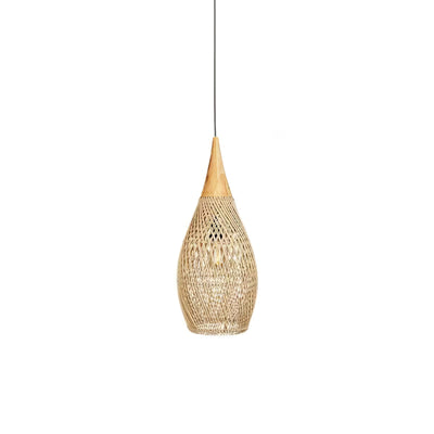 RattanCraft | Elegant Handwoven Rattan Pendant Light Fixture for Kitchen and Living Spaces 13