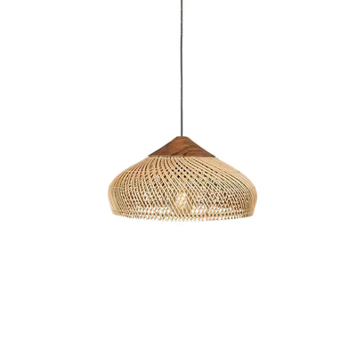 RattanCraft | Elegant Handwoven Rattan Pendant Light Fixture for Kitchen and Living Spaces 4
