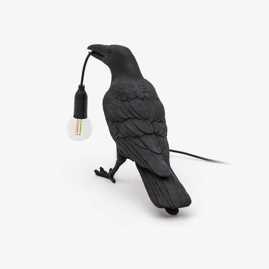 RavenCraft | Unique Artistic Resin Table Lamp with Edison Bulb 1