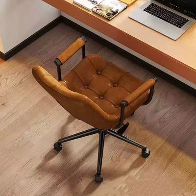 Retro Desk Chair with Height Adjustment and 360° Swivel | Home Office Seating 7