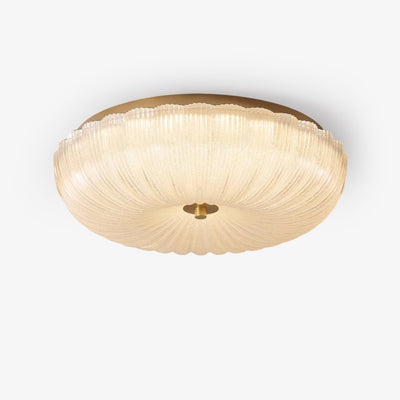 RippleGlass | Elegant Modern Flush Mount Ceiling Light Fixture 1