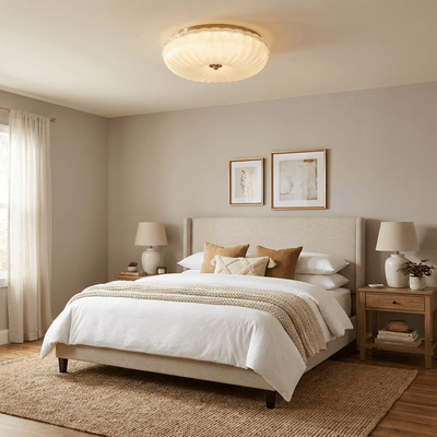 RippleGlass | Elegant Modern Flush Mount Ceiling Light Fixture 3