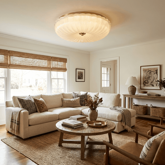 RippleGlass | Elegant Modern Flush Mount Ceiling Light Fixture 4
