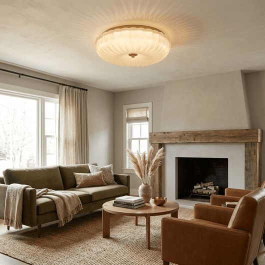 RippleGlass | Elegant Modern Flush Mount Ceiling Light Fixture 6