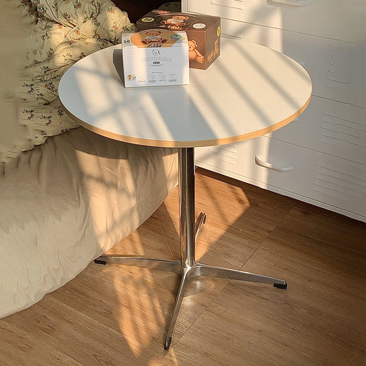 Round Dining Table | Solid Wood and Stainless Steel | Minimalist Design for Dining Room and Kitchen 0