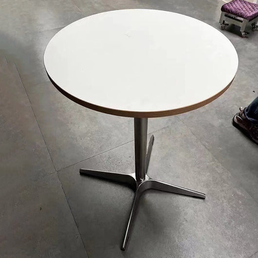 Round Dining Table | Solid Wood and Stainless Steel | Minimalist Design for Dining Room and Kitchen 3