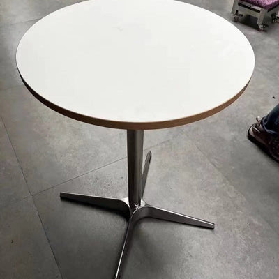 Round Dining Table | Solid Wood and Stainless Steel | Minimalist Design for Dining Room and Kitchen 4