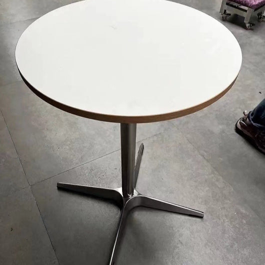 Round Dining Table | Solid Wood and Stainless Steel | Minimalist Design for Dining Room and Kitchen 4