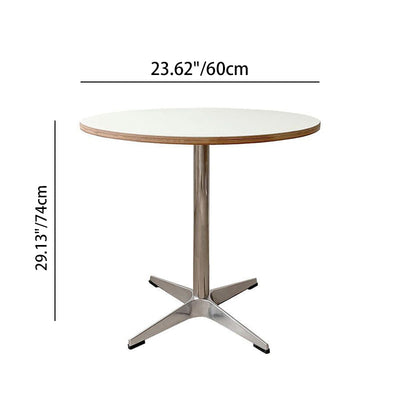 Round Dining Table | Solid Wood and Stainless Steel | Minimalist Design for Dining Room and Kitchen 6