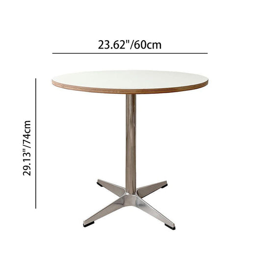 Round Dining Table | Solid Wood and Stainless Steel | Minimalist Design for Dining Room and Kitchen 6