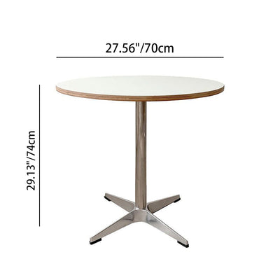 Round Dining Table | Solid Wood and Stainless Steel | Minimalist Design for Dining Room and Kitchen 7