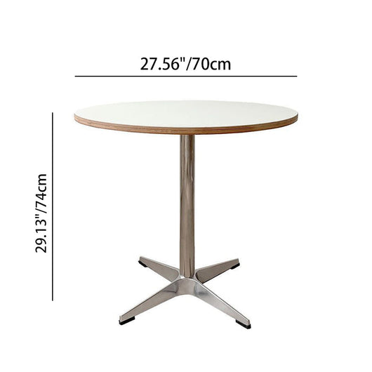 Round Dining Table | Solid Wood and Stainless Steel | Minimalist Design for Dining Room and Kitchen 7