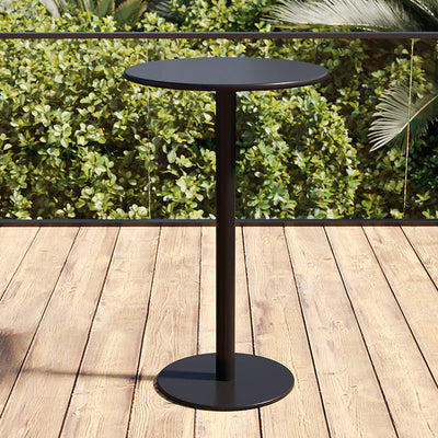 Round Iron Outdoor Bar Table | Minimalist Design with Weather-Resistant Durability | Perfect for Garden Gatherings 2