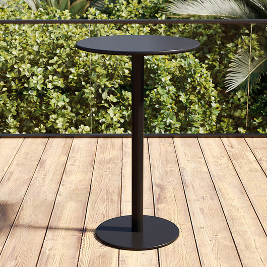 Round Iron Outdoor Bar Table | Minimalist Design with Weather-Resistant Durability | Perfect for Garden Gatherings 2