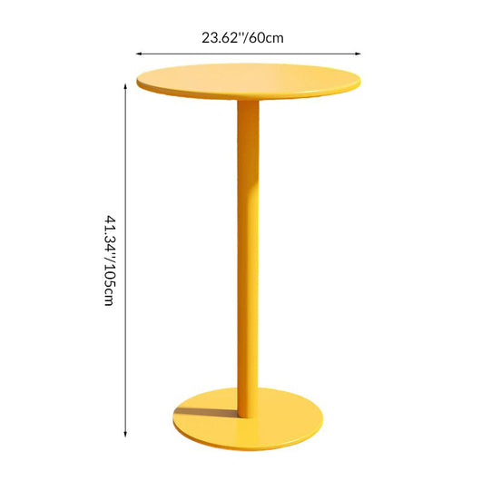 Round Iron Outdoor Bar Table | Minimalist Design with Weather-Resistant Durability | Perfect for Garden Gatherings 4