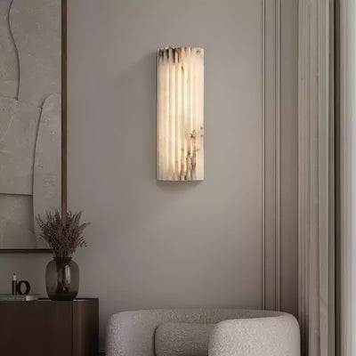RulaStone | Elegant Alabaster Wall Light with Unique Natural Patterns 3