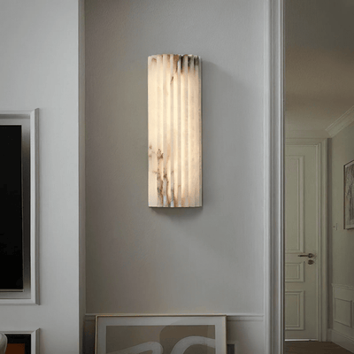 RulaStone | Elegant Alabaster Wall Light with Unique Natural Patterns 4
