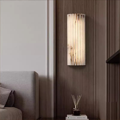 RulaStone | Elegant Alabaster Wall Light with Unique Natural Patterns 5
