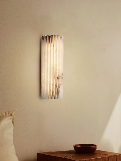 RulaStone | Elegant Alabaster Wall Light with Unique Natural Patterns 6