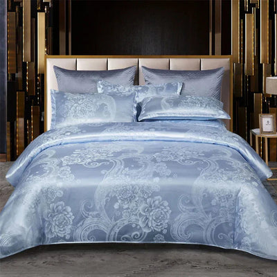 Satin Duvet Cover Set | Luxurious Soft Fabric | Elegant Design for Queen and King Beds | Summer Bedding 11