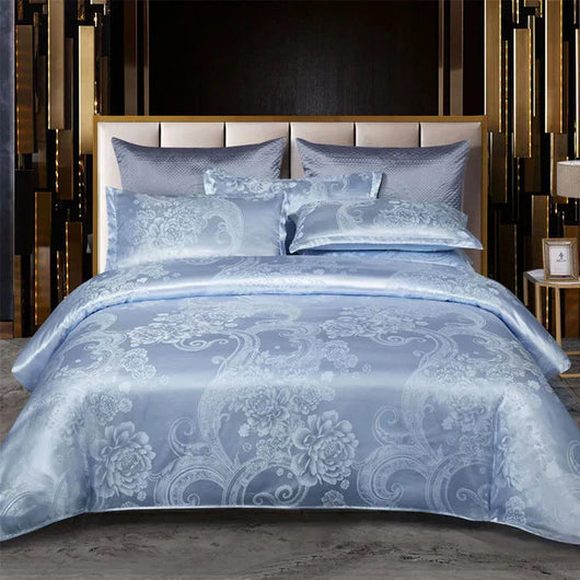 Satin Duvet Cover Set | Luxurious Soft Fabric | Elegant Design for Queen and King Beds | Summer Bedding 11