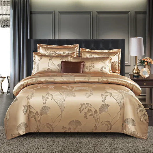 Satin Duvet Cover Set | Luxurious Soft Fabric | Elegant Design for Queen and King Beds | Summer Bedding 12