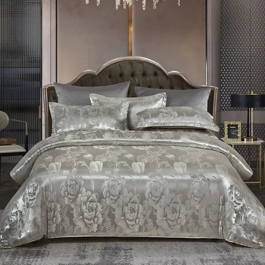 Satin Duvet Cover Set | Luxurious Soft Fabric | Elegant Design for Queen and King Beds | Summer Bedding 18