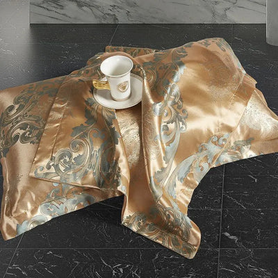 Satin Duvet Cover Set | Luxurious Soft Fabric | Elegant Design for Queen and King Beds | Summer Bedding 5