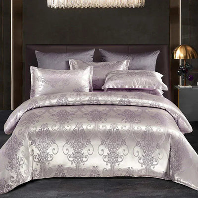 Satin Duvet Cover Set | Luxurious Soft Fabric | Elegant Design for Queen and King Beds | Summer Bedding 8