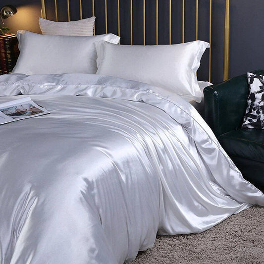 Satin Silk Bedding Set | Luxurious Comfort & Machine Washable | Elegant Bedroom Essentials 0