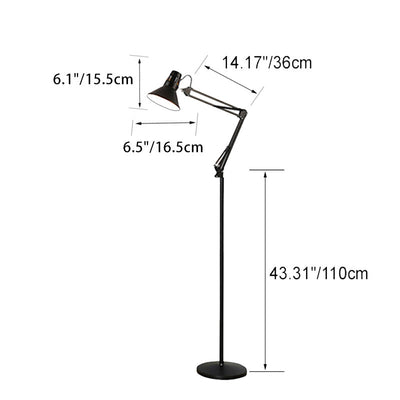 ScandiGlow | Elegant Modern Black Floor Lamp for Living Room with Swivel Design 3