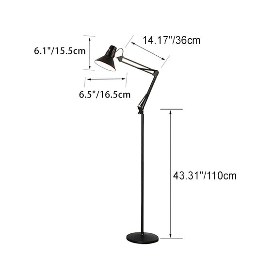 ScandiGlow | Elegant Modern Black Floor Lamp for Living Room with Swivel Design 3