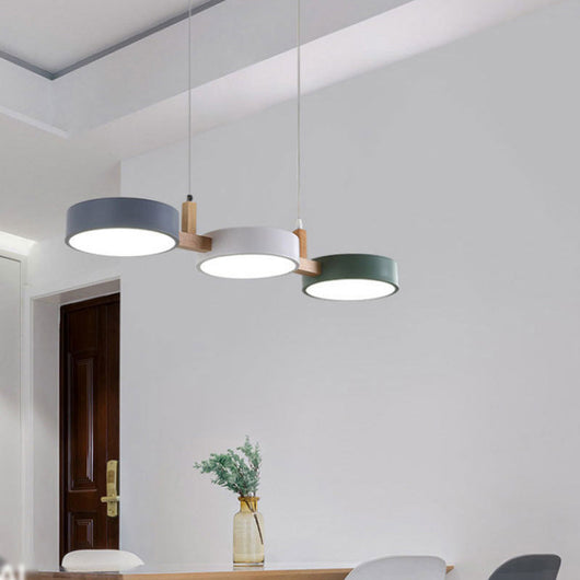 ScandiGlow | Elegant Modern Chandelier Light for Dining Room with Iron and Wood Accents 2