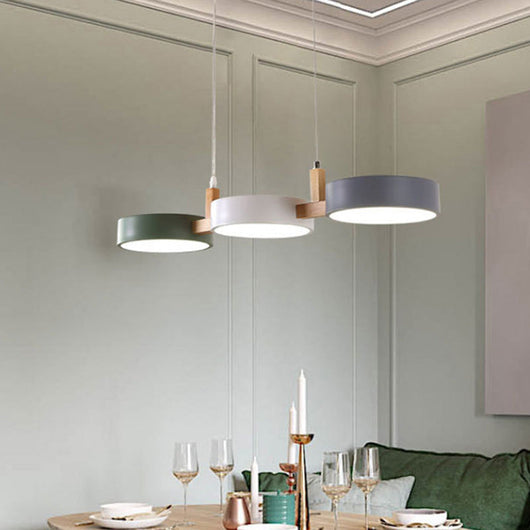 ScandiGlow | Elegant Modern Chandelier Light for Dining Room with Iron and Wood Accents 3
