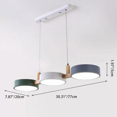 ScandiGlow | Elegant Modern Chandelier Light for Dining Room with Iron and Wood Accents 4