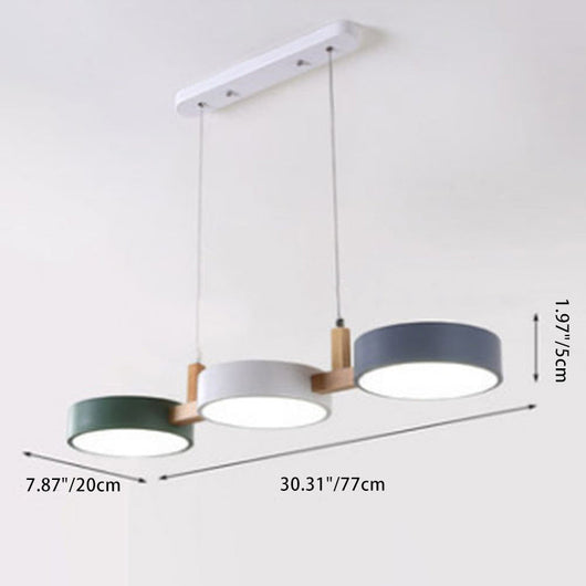 ScandiGlow | Elegant Modern Chandelier Light for Dining Room with Iron and Wood Accents 4