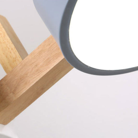 ScandiGlow | Elegant Modern Chandelier Light for Dining Room with Iron and Wood Accents 6