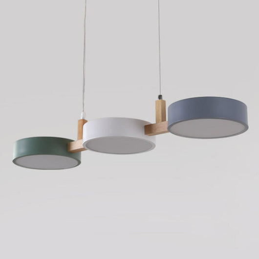 ScandiGlow | Elegant Modern Chandelier Light for Dining Room with Iron and Wood Accents 7
