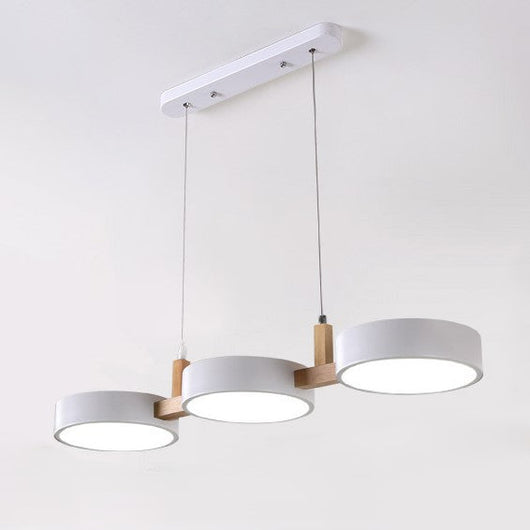 ScandiGlow | Elegant Modern Chandelier Light for Dining Room with Iron and Wood Accents 9