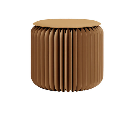 Scandinavian Footstool Ottoman | PU Leather, Foldable Design | Entryway Seating 0