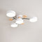 Scandinavian LED Flush Mount Ceiling Light Adjustable Design White Acrylic for Living Room