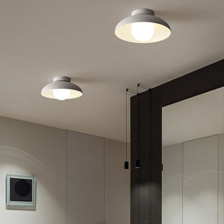 Semi-Flush Mount Light | Iron & Glass | Modern Design with Soft Ambient Lighting | Ideal for Hallway or Living Room