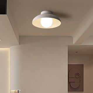 Semi-Flush Mount Light | Iron & Glass | Modern Design with Soft Ambient Lighting | Ideal for Hallway or Living Room