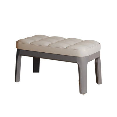 Shoe Bench | PU Leather & Solid Wood | Grid Upholstered Design | Entryway & Living Room 24