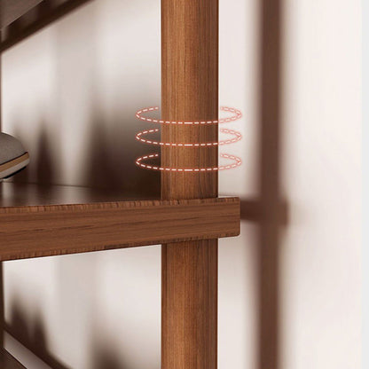 Shoe Rack | Minimalist PVC Wood Design | 6/7 Tier Storage Organizer | Entryway Furniture 7