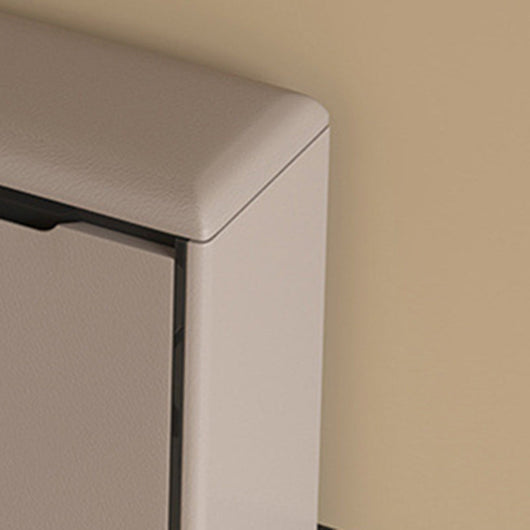 Shoe Storage Bench | PU Leather & Pine | Minimalist Design | 2-Tier Organizer for Entryway 8