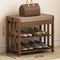Shoe Storage Rack | Minimalist Bamboo Rattan with 2-Tier Design | Perfect for Entryway Organization
