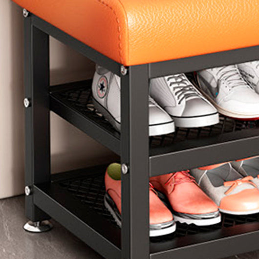 Shoe Storage Rack | Tech Fabric & Carbon Steel | 2-Tier Space-Saving Design | Entryway Organization 16